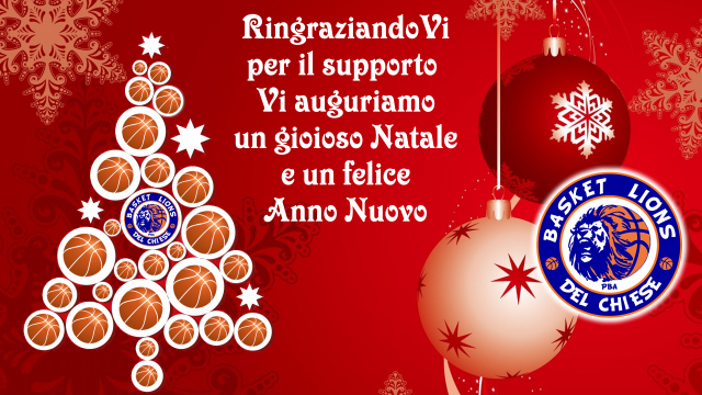 Lo Staff Augura Buon Natale.A Tutti Auguri Di Buon Natale Basket Lions Del Chiesebasket Lions Del Chiese